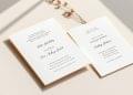 Zaproszenia ślubne minimalistyczne